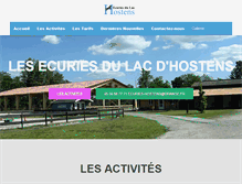 Tablet Screenshot of equitation-aquitaine.com